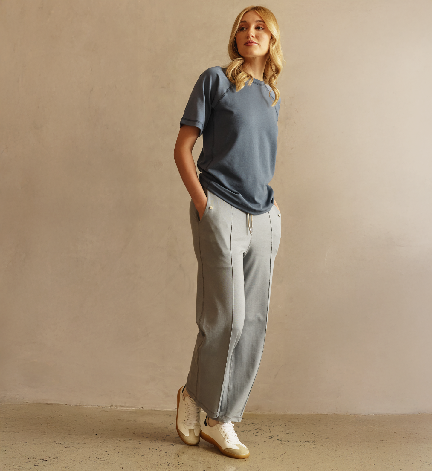 PINTUCKED TROUSERS